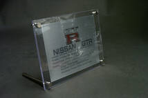 NISSAN Ｒ３５　GTR用アクリルネームプレート アシェット　ハコスカ　ケンメリ GTS-R可　1/8 1/12 大きさ２種類 デアゴスティーニ _画像2