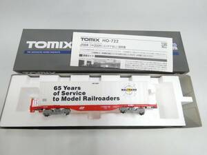 【鉄道模型】HOゲージ　Tomix　JR貨車　コキ200形　コンテナ付　【中古】J6　S898