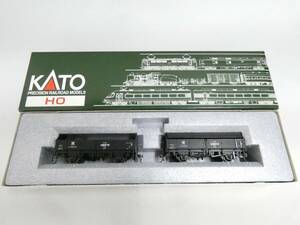 【鉄道模型】HOゲージ　KATO　1-809　貨車　トラ45000形　無蓋車　2両セット　【中古】J4　S887