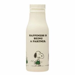 ［オンラインストア限定]ステンレスロゴボトル PEANUTS オフホワイト473ml スターバックス　スヌーピー　SNOOPY