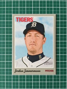 即決のみ！★TOPPS MLB 2019 HERITAGE BASEBALL #12 JORDAN ZIMMERMANN【DETROIT TIGERS】ベースカード 19★同梱発送可能！