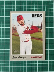 即決のみ！★TOPPS MLB 2019 HERITAGE BASEBALL #22 JOSE PERAZA【CINCINNATI REDS】ベースカード 19★同梱発送可能！