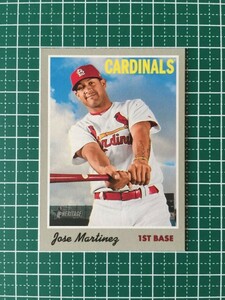 即決のみ！★TOPPS MLB 2019 HERITAGE BASEBALL #40 JOSE MARTINEZ【ST. LOUIS CARDINALS】ベースカード 19★同梱発送可能！