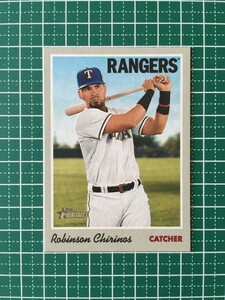 即決のみ！★TOPPS MLB 2019 HERITAGE BASEBALL #128 ROBINSON CHIRINOS【TEXAS RANGERS】ベースカード 19★同梱発送可能！