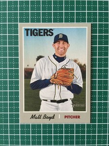 即決のみ！★TOPPS MLB 2019 HERITAGE BASEBALL #152 MATT BOYD【DETROIT TIGERS】ベースカード 19★同梱発送可能！