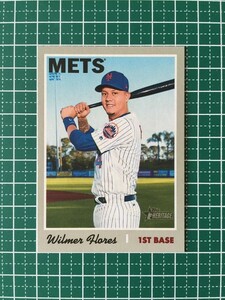 即決のみ！★TOPPS MLB 2019 HERITAGE BASEBALL #183 WILMER FLORES【NEW YORK METS】ベースカード 19★同梱発送可能！