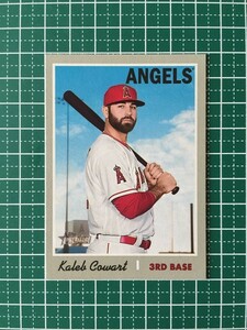 即決のみ！★TOPPS MLB 2019 HERITAGE BASEBALL #228 KALEB COWART【LOS ANGELES ANGELS】ベースカード 19★同梱発送可能！