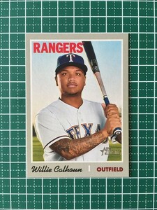 即決のみ！★TOPPS MLB 2019 HERITAGE BASEBALL #273 WILLIE CALHOUN【TEXAS RANGERS】ベースカード 19★同梱発送可能！