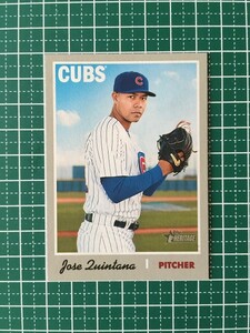 即決のみ！★TOPPS MLB 2019 HERITAGE BASEBALL #334 JOSE QUINTANA【CHICAGO CUBS】ベースカード 19★同梱発送可能！