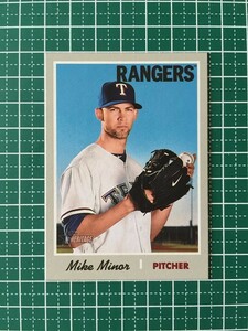 即決のみ！★TOPPS MLB 2019 HERITAGE BASEBALL #389 MIKE MINOR【TEXAS RANGERS】ベースカード 19★同梱発送可能！