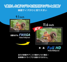 訳あり商品 在庫処分品-新品・未使用品 車載用モニター DVDプレイヤー 11.6インチ 大画面_画像4