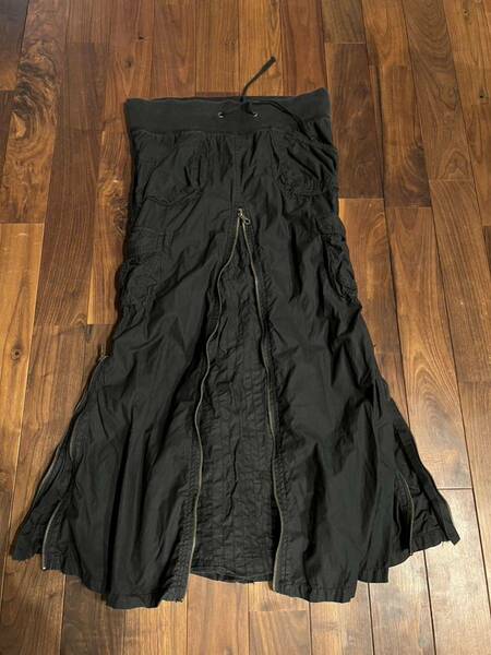 Rare 00s Japanese label G.O.A Archive parachute cargo skirt ゴア アーカイブ カーゴパンツ goa ifsixwasnine kmrii share spirit lgb