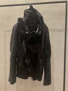 00s BUFFALO BOBS gimmick leather jacket レザージャケット 変形　japanese label super rare ifsixwasnine l.g.b. goa 14th addiction