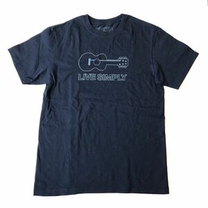 Шедевр Patagonia Patagonia 2015 Live Simply Guiter Футболка гитара с коротким рукавом 51899sp15 Размер: M Navy /Organic Cotton