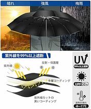 TSUNEO 折りたたみ傘 【2022最新 超大12本骨】 折り畳み傘 メンズ 大きい おりたたみ傘 自動開閉 台風対応 梅雨対策_画像6