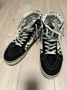 vans × bones brigade sk8-hi reissue バンズ ボーンズ・ブリゲードモデル 中古 サイズ28cm US10 ブラックxホワイト チェッカーフラッグ