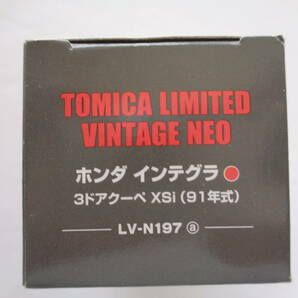 Tomica Limited Vintage   LV-N197a  ホンダ インテグラ 3ドアクーペ XSi（赤）（９1年式）  未開封 未使用の画像5