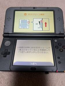 1スタ〜動作品 New Nintendo 3DS LL ニンテンドー 任天堂 New 3DS LL 表面フィルム剥がれあり。現状