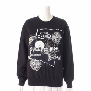 [ Chanel ]Chanel 20P turtle rear spangled sweatshirt sweatshirt P63298 black S [ used ][ regular goods guarantee ]202796