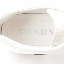 【プラダ】Prada　モノリス パテントレザー ローファー シューズ 1E708L ホワイト 37 【中古】【正規品保証】202077_画像7