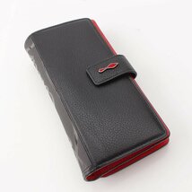 【クリスチャンルブタン】Christian Louboutin Paroma Wallet パロマ レザー 二つ折り長財布 ブラック 【中古】203733_画像3