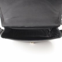 【セリーヌ】Celine　ヴィンテージ リング金具 レザー ショルダー バッグ ブラック 【中古】【正規品保証】199967_画像6