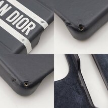 【ディオール】DIOR　ロゴ アイフォンケース iPhone CASE 2点セット ブラック 13 pro 【中古】【正規品保証】203149_画像9