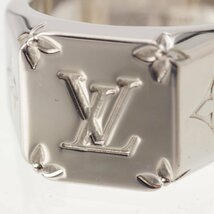 【ルイヴィトン】Louis Vuitton　メンズ シグネットリング モノグラム リング 指輪 M62487 シルバー M 【中古】【正規品保証】202670_画像6
