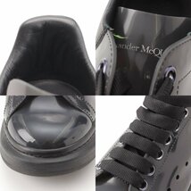 【アレキサンダーマックイーン】Alexander McQueen　ビニール ローカット スニーカー シューズ クリアブラック 41 1/2 【中古】203544_画像9