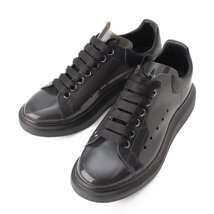 【アレキサンダーマックイーン】Alexander McQueen　ビニール ローカット スニーカー シューズ クリアブラック 41 1/2 【中古】203544_画像1