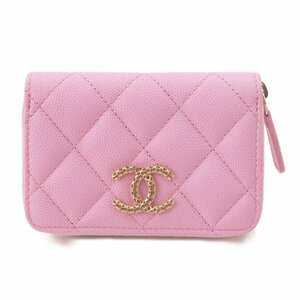 【シャネル】Chanel　マトラッセ ココマーク キャビア コインケース 小銭入れ AP3186 ピンク 【中古】【正規品保証】194951