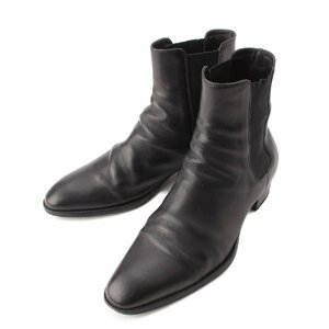 【サンローラン】SAINT LAURENT　メンズ レザー サイドゴア チェルシー ブーツ 634194 ブラック 42 1/2 【中古】【正規品保証】203931