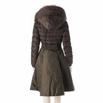 【モンクレール】Moncler　15年 SULLY シェリー ファー フード ダウンコート アウター 49824 カーキ 0 【中古】【正規品保証】203585_画像4