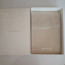 MIKIMOTO ネックレスケース ベージュ 箱付き ミキモト_画像1