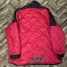 ヤM604 NIKE ナイキ 旧タグ ジャケット ジャンパー ブラック レッド XL メンズ 全体的に汚れあり_画像7