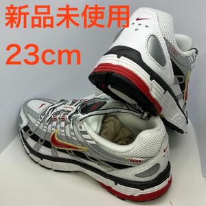 NIKE P-6000 ナイキ メタリックシルバー ランニングシューズ BV1021-101 23cm