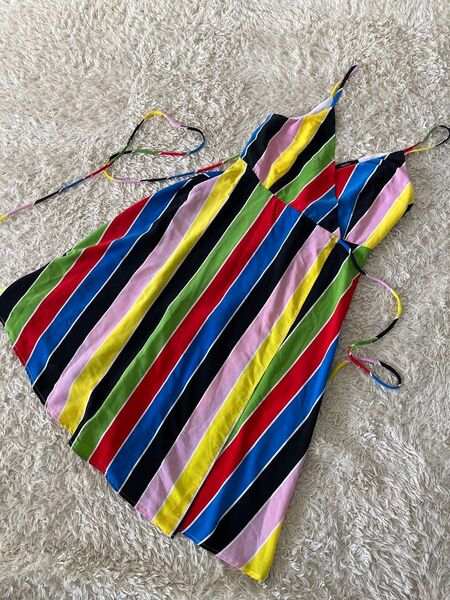 フォーエバー21 forever21 ストライプ キャミワンピース