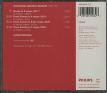 CD/ ブレンデル / モーツァルト：ロンド(K511)、ピアノソナタ(K331、570、330) / 輸入盤 462903-2 40307_画像2