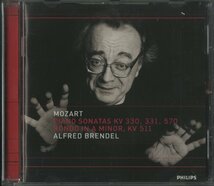 CD/ ブレンデル / モーツァルト：ロンド(K511)、ピアノソナタ(K331、570、330) / 輸入盤 462903-2 40307_画像1