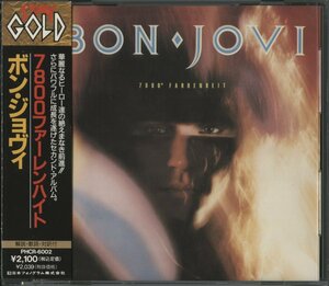 CD/ BON JOVI / 7800° FAHRENHEIT / ボン・ジョヴィ/ 国内盤 帯付 PHCR-6002 40312