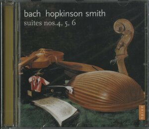 【未開封】CD/ ホプキンソン・スミス / J.S.バッハ：リュートによる無伴奏チェロ組曲第4番、第5番、第6番 / 輸入盤 E8938 40324M