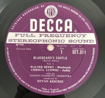 LP/ ケルテス / バルトーク：歌劇「青ひげ公の城」 / UKオリジナル盤 ED1 DECCA SET.311 40109-4153_画像4