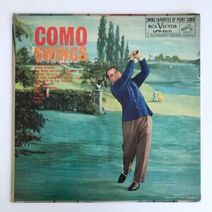LP/ PERRY COMO / COMO SWINGS / ペリー・コモ / US盤 オリジナル 黒ラベル 深溝 VICTOR LPM-2010 40302