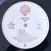 LP/ VAN HALEN / 1984 / ヴァン・ヘイレン / 国内盤 帯・ライナー WARNER P-11369 40326_画像4