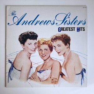 LP/ THE ANDREWS SISTERS / GREATEST HITS / アンドリューズ・シスターズ / 国内盤 ライナー MCA VIM-4518 40329