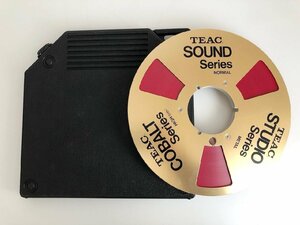 オープンリール 10号 TEAC SOUND SERIES ゴールド メタルリール テープ付き プラケース付き 使用済み 現状品