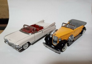 1/43 フランクリンミント キャデラック・ビアリッツ1959年式 & パッカード・コンバーチブル1934年式　２台セット