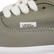 最値!新品!定12100円!US企画!生産終了アナハイムモデル!バンズ(VANS)オーセンティック 44高級スムースレザー スニーカー!セメントグレー 28_画像3