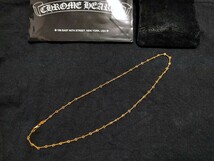 美品 クロムハーツ 22k ツイストチェーン 18inch 18インチ CHROME HEARTS ゴールド T18 ネックレス NECKCHAIN_画像1