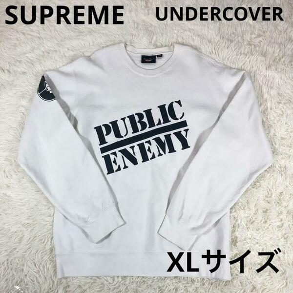 Supreme×UNDERCOVER PUBLIC ENEMY 白　XL